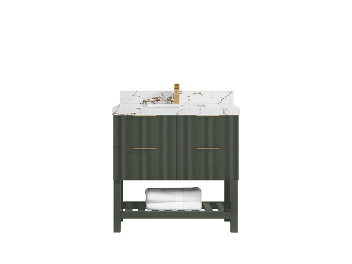 Catalina 36 in. W x 22 in. D Center Sink Bathroom Vanity - photo 34