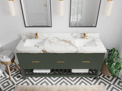 Catalina 72 in W x 22 in D Free Standing Reeded Double Sink Bathroom Vanity - photo 30