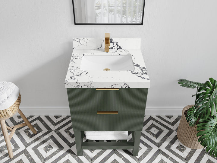 Catalina 24 in. W x 22 in. D Single Sink Bathroom Vanity - photo 39