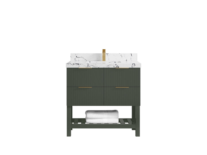Catalina 36 in. W x 22 in. D Center Sink Bathroom Vanity - photo 38