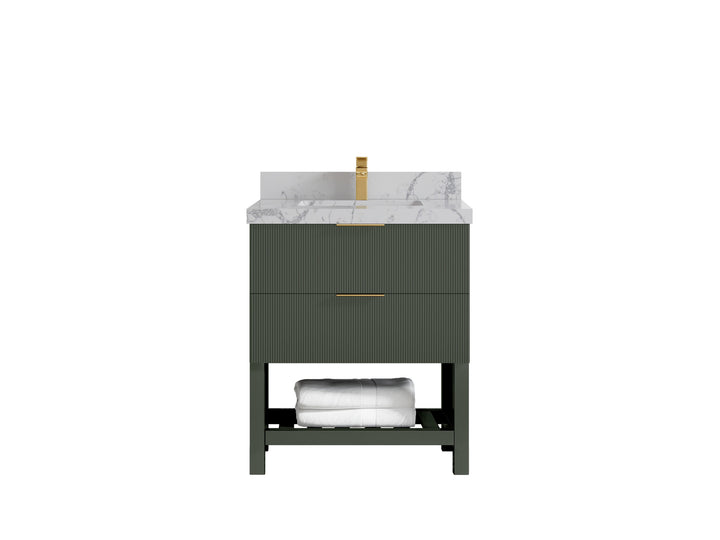 Catalina 30 in W x 22 in D Free Standing Reeded Single Sink Bathroom Vanity - photo 40
