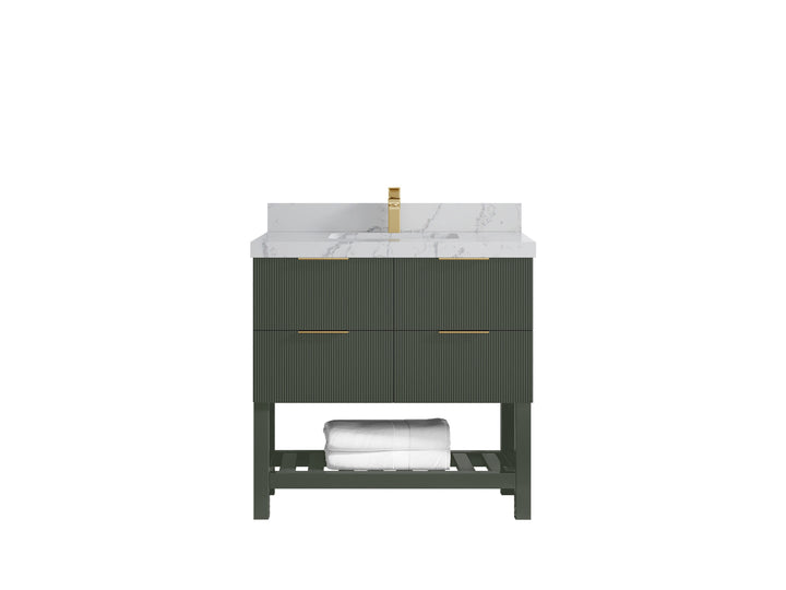 Catalina 36 in. W x 22 in. D Center Sink Bathroom Vanity - photo 40