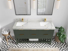 Catalina 60 in W x 22 in D Free Standing Reeded Double Sink Bathroom Vanity - photo 39