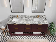 Catalina 72 in W x 22 in D Free Standing Reeded Double Sink Bathroom Vanity - photo 24