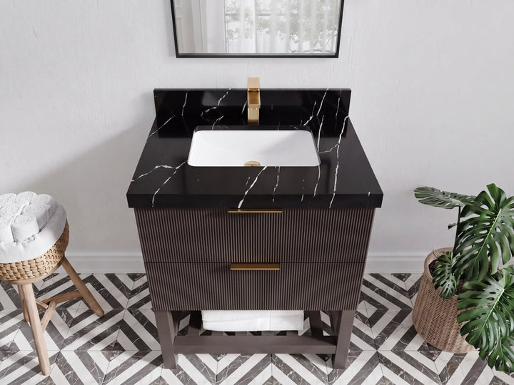 Catalina 36 in. W x 22 in. D Center Sink Bathroom Vanity - photo 9