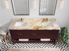 Catalina 72 in W x 22 in D Free Standing Reeded Double Sink Bathroom Vanity - photo 25