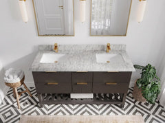 Catalina 60 in W x 22 in D Free Standing Reeded Double Sink Bathroom Vanity - photo 33
