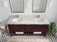 Catalina 72 in W x 22 in D Free Standing Reeded Double Sink Bathroom Vanity - photo 27