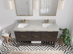 Catalina 60 in W x 22 in D Free Standing Reeded Double Sink Bathroom Vanity - photo 17