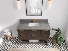 Catalina 48 in W x 22 in D Free Standing Reeded Single Sink Bathroom Vanity - photo 22