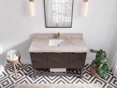 Catalina 48 in W x 22 in D Free Standing Reeded Single Sink Bathroom Vanity - photo 27