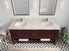 Catalina 72 in W x 22 in D Free Standing Reeded Double Sink Bathroom Vanity - photo 32