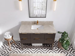 Catalina 48 in W x 22 in D Free Standing Reeded Single Sink Bathroom Vanity - photo 30