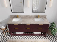 Catalina 72 in W x 22 in D Free Standing Reeded Double Sink Bathroom Vanity - photo 28