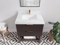 Catalina 36 in. W x 22 in. D Center Sink Bathroom Vanity - photo 5