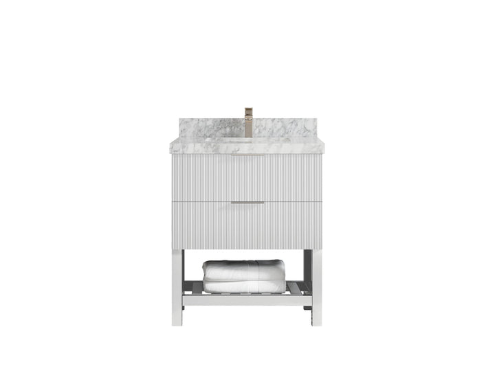Catalina 30 in W x 22 in D Free Standing Reeded Single Sink Bathroom Vanity - photo 18