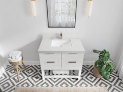 Catalina 36 in. W x 22 in. D Center Sink Bathroom Vanity - photo 19