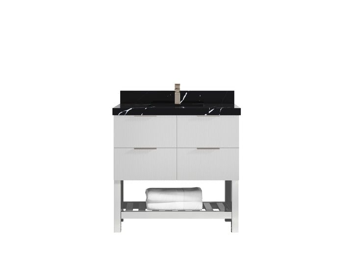 Catalina 36 in. W x 22 in. D Center Sink Bathroom Vanity - photo 8