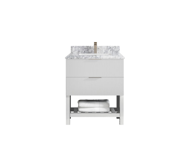 Catalina 30 in W x 22 in D Free Standing Reeded Single Sink Bathroom Vanity - photo 49