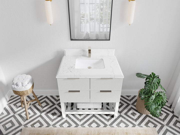 Catalina 36 in. W x 22 in. D Center Sink Bathroom Vanity - photo 23