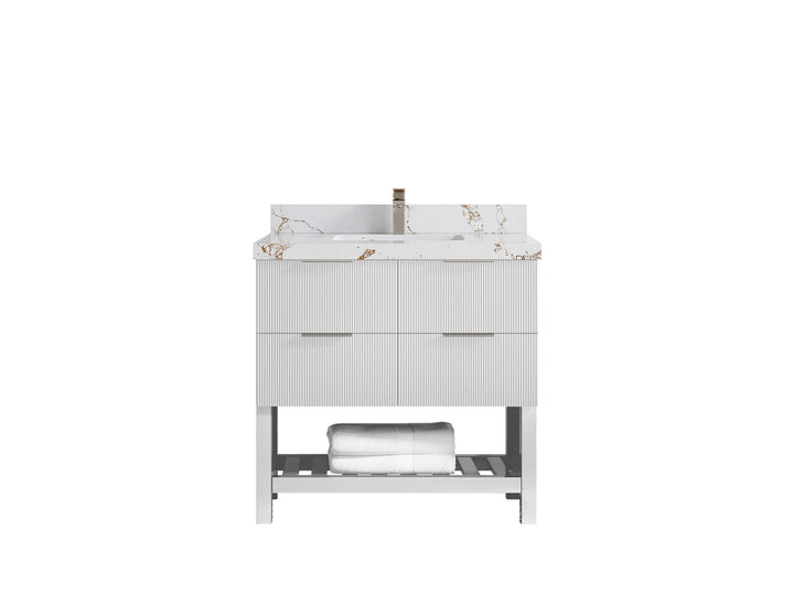 Catalina 36 in. W x 22 in. D Center Sink Bathroom Vanity - photo 32