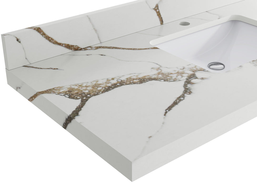 Cambridge 30 in. W x 22 in. D Single Sink Bathroom Vanity | 
              
                Blue Heather
                
                  
             - CAM_BLU_WHQZ_30 - photo №8