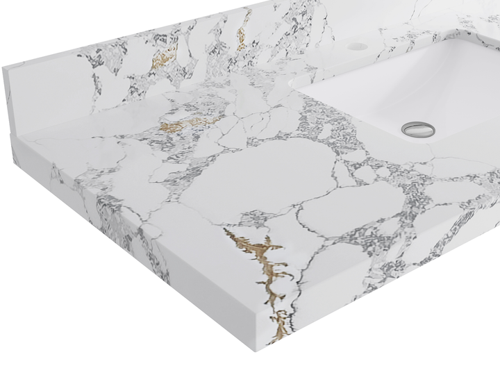 Chicago Teak 36 in. W x 22 in. D Center Sink Bathroom Vanity - photo 49