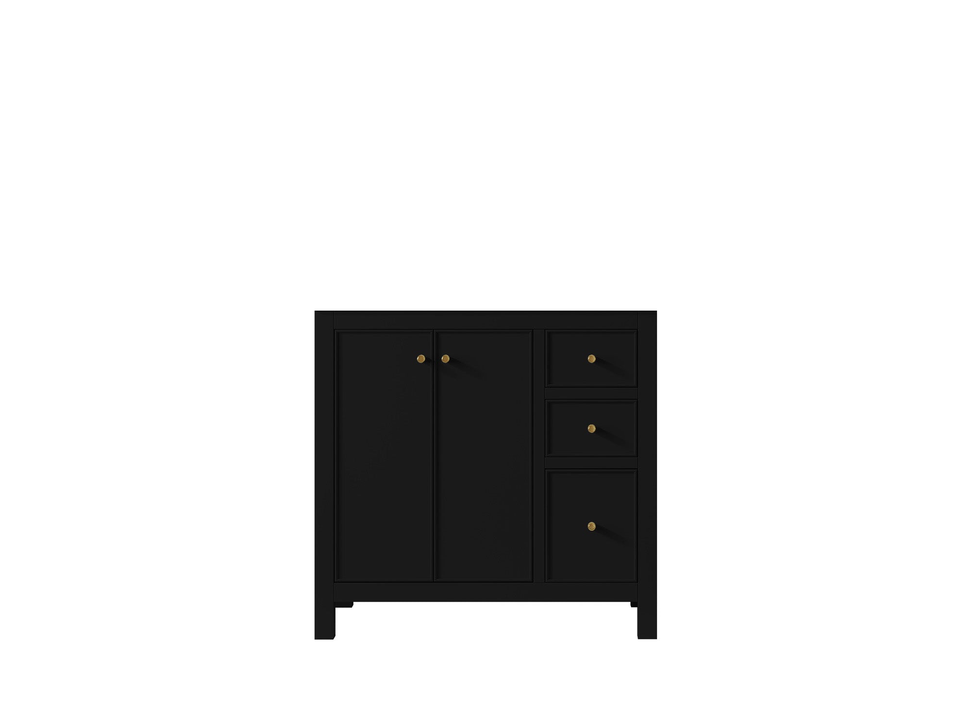 Chicago 36 in. W x 22 in. D Left Offset Sink Bathroom Vanity