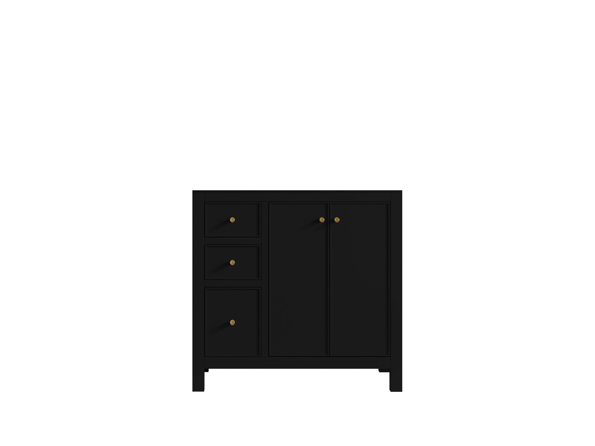 Chicago 36 in. W x 22 in. D Right Offset Sink Bathroom Vanity