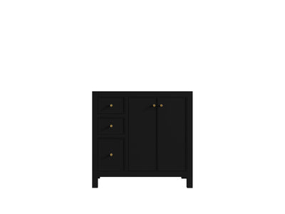 Chicago 36 in. W x 22 in. D Right Offset Sink Bathroom Vanity