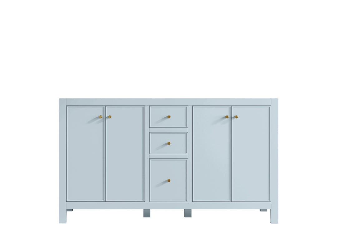 Chicago 60 in. W x 22 in. D Double Sink Bathroom Vanity