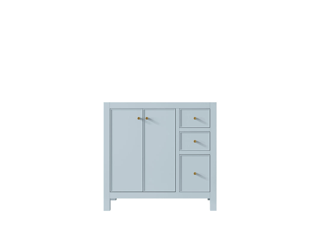 Chicago 36 in. W x 22 in. D Left Offset Sink Bathroom Vanity