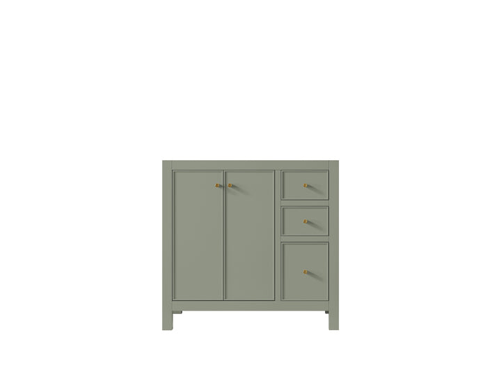 Chicago 36 in. W x 22 in. D Left Offset Sink Bathroom Vanity - photo 6