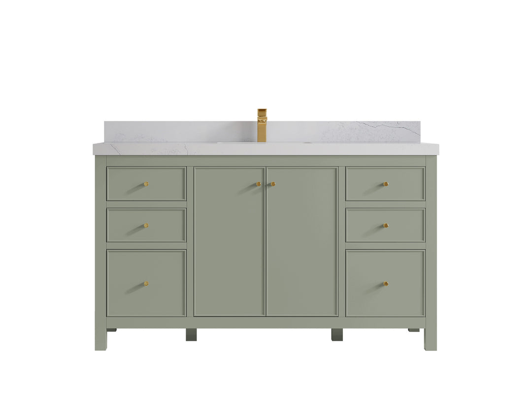 Chicago 60 in. W x 22 in. D Single Sink Bathroom Vanity