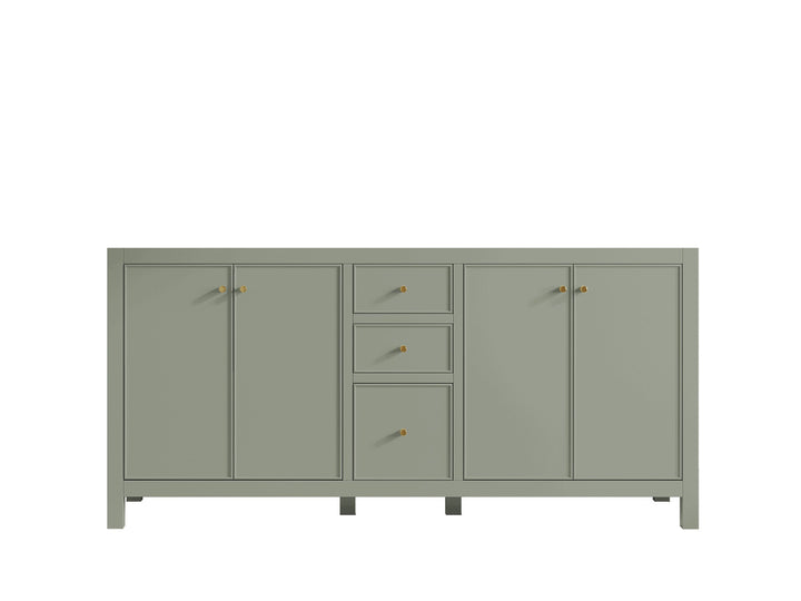 Chicago 72 in. W x 22 in. D Double Sink Bathroom Vanity - photo 46