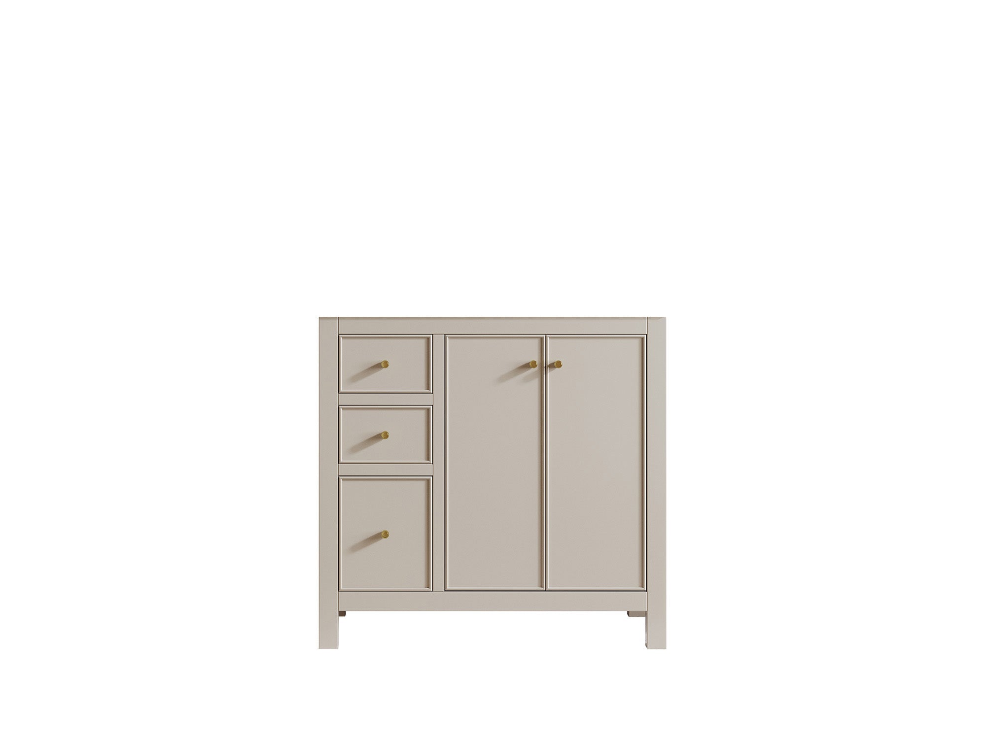 Chicago 36 in. W x 22 in. D Right Offset Sink Bathroom Vanity