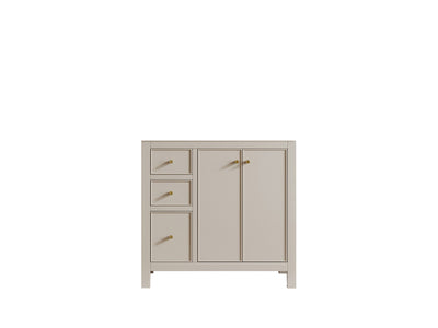 Chicago 36 in. W x 22 in. D Right Offset Sink Bathroom Vanity