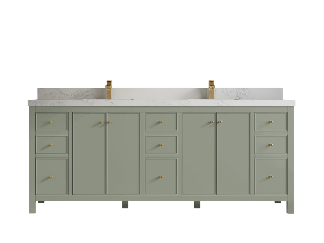 Painted_84 - Double Sink - Bathroom Vanity size 80 in and up - photo 16