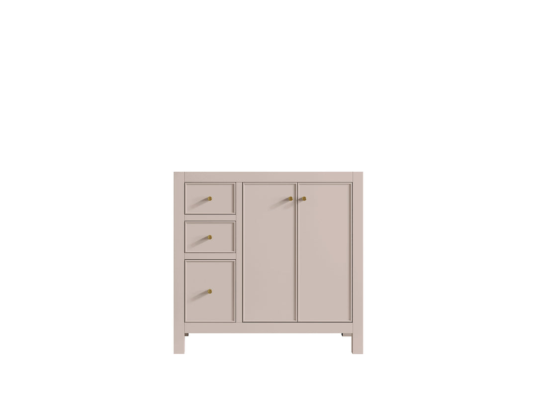 Chicago 36 in. W x 22 in. D Right Offset Sink Bathroom Vanity