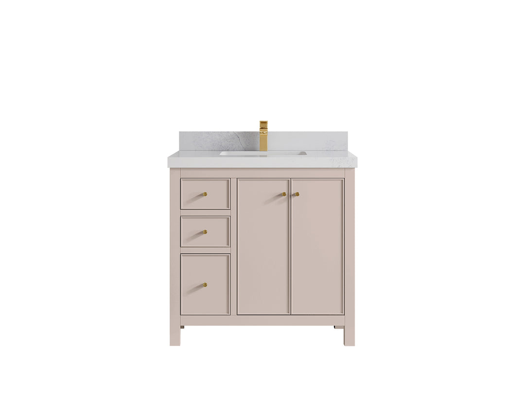 Chicago 36 in. W x 22 in. D Center Sink Bathroom Vanity