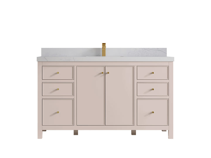 Chicago 60 in. W x 22 in. D Single Sink Bathroom Vanity - photo 1