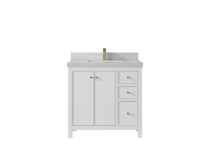 Chicago 36 in. W x 22 in. D Center Sink Bathroom Vanity - photo 1