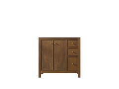 Chicago Teak 36 in. W x 22 in. D Left Offset Sink Bathroom Vanity - photo 43