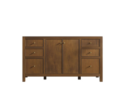 Chicago Teak 60 in. W x 22 in. D Single Sink Bathroom Vanity