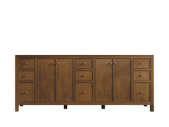Chicago Teak 84 in. W x 22 in. D Double Sink Bathroom Vanity - photo 44