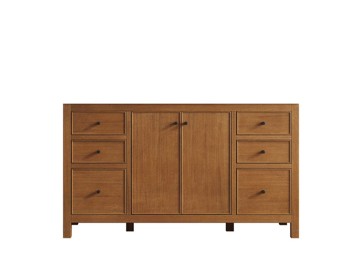 Chicago Veneer Teak 60 in. W x 22 in. D Single Sink Bathroom Vanity - photo 25