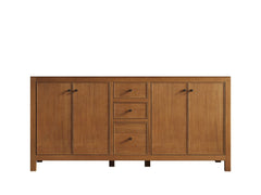 Chicago Veneer Teak 72 in. W x 22 in. D Double Sink Bathroom Vanity - photo 6