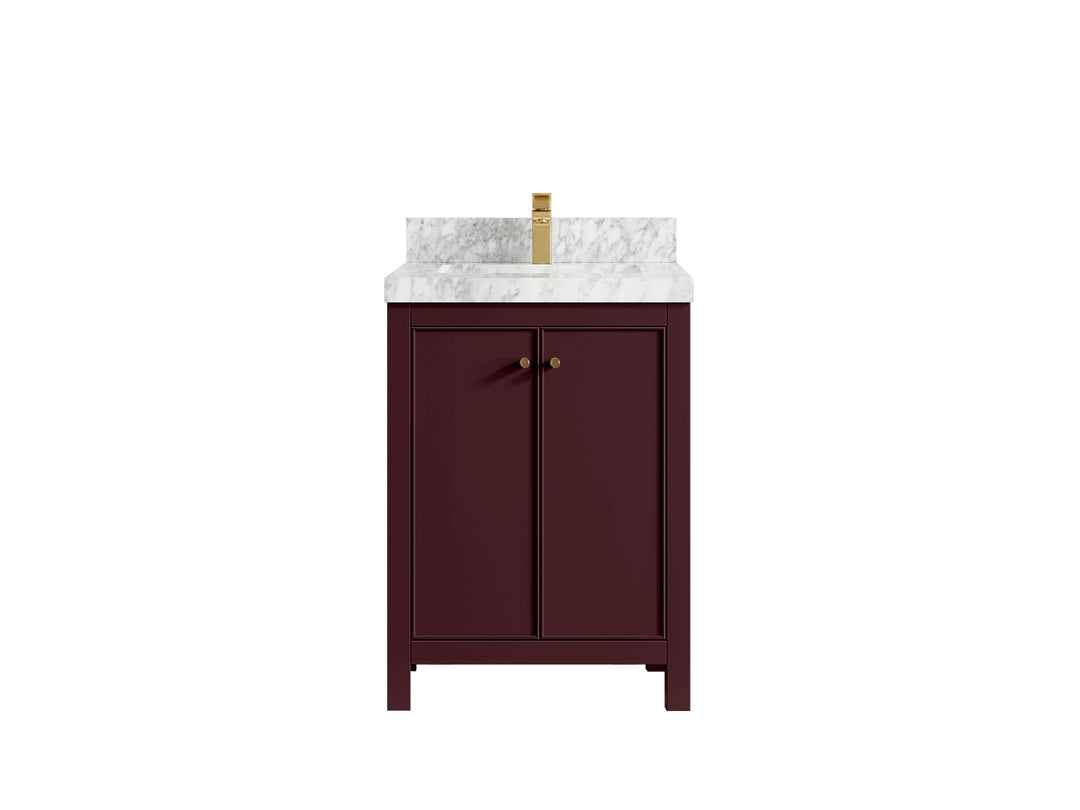 Chicago 24 in. W x 22 in. D Single Sink Bathroom Vanity | 
              
                Burgundy
                
                  
             - CHI_BGD_VL_GL_24 - photo №37