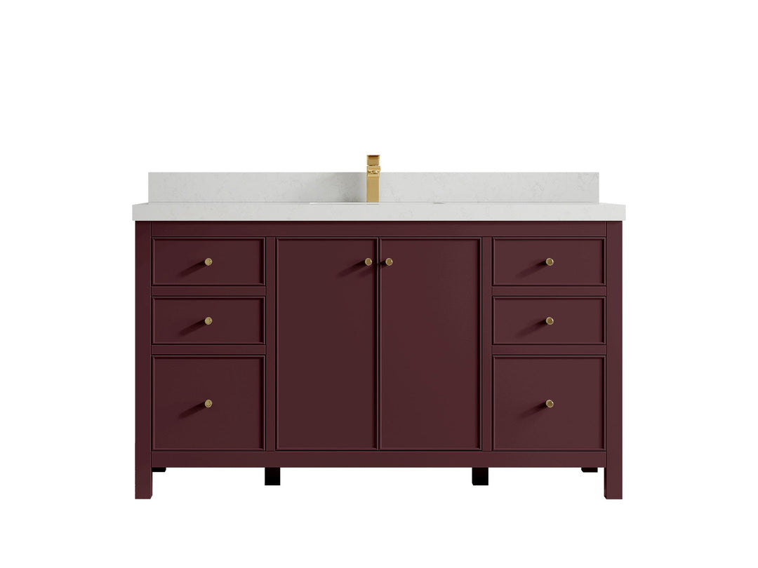 Chicago 60 in. W x 22 in. D Single Sink Bathroom Vanity