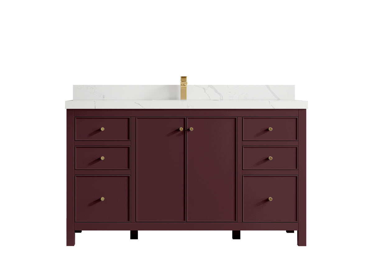 Chicago 60 in. W x 22 in. D Single Sink Bathroom Vanity